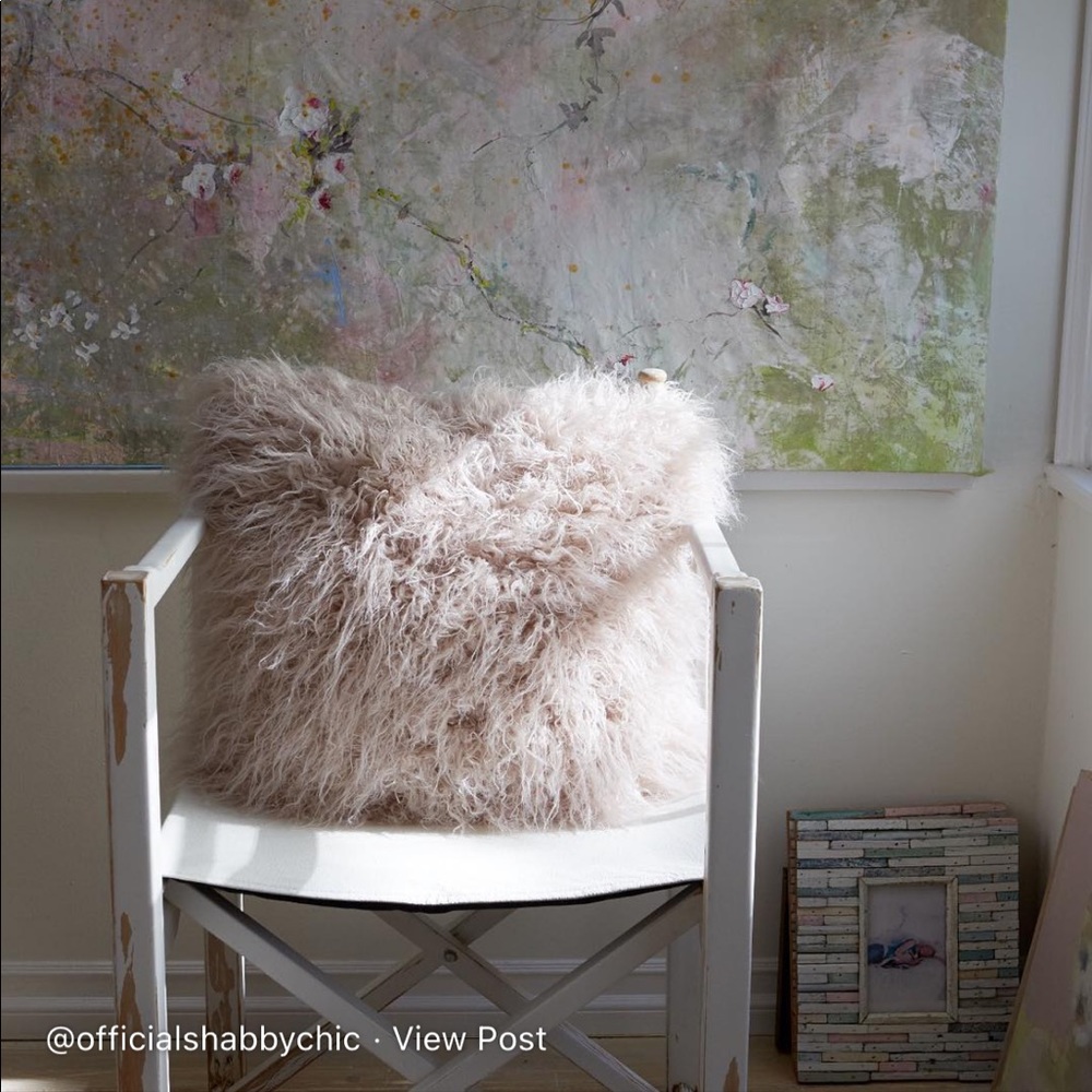 Rachel Ashwell Couture Faux Fur Pillow
